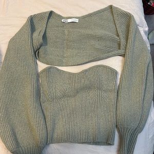 Zara two piece top